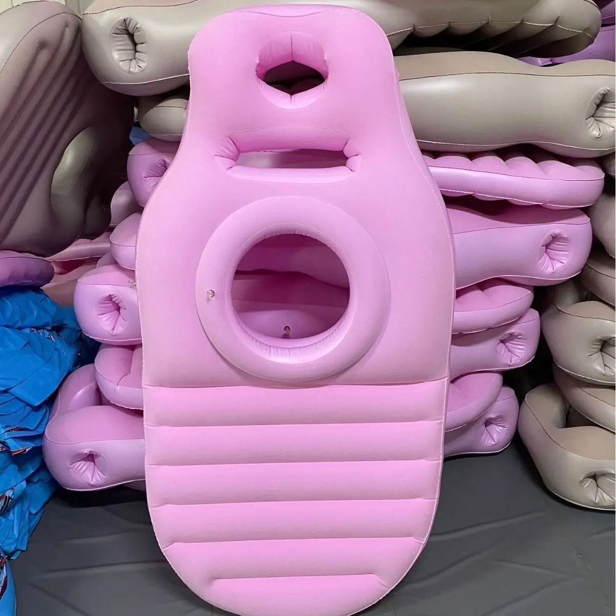 Inflatable Pregnant Woman Yoga Mat with Abdominal Hole Relaxation Lying Sleeping Mat Travel Portable Meble Ogrodowe Soft