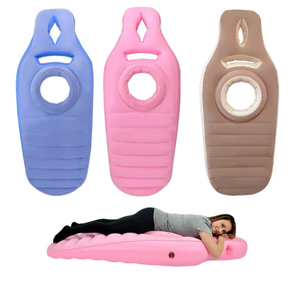 Inflatable Pregnant Woman Yoga Mat with Abdominal Hole Relaxation Lying Sleeping Mat Travel Portable Meble Ogrodowe Soft